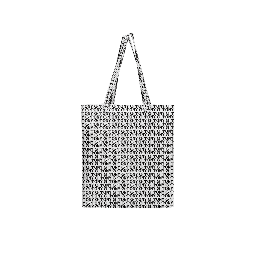 TONY G, T&G repeat pattern, Large City Tote Bag with an inside pocket.