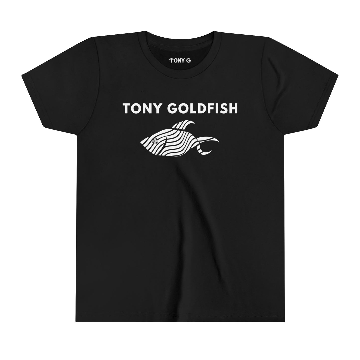 TONY Goldfish Youth Short Sleeve Tee, featuring the TONY Goldfish designs