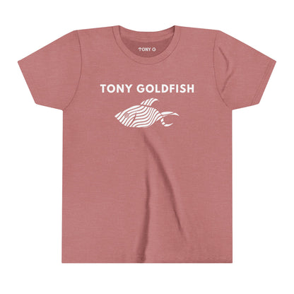 TONY Goldfish Youth Short Sleeve Tee, featuring the TONY Goldfish designs