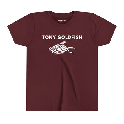 TONY Goldfish Youth Short Sleeve Tee, featuring the TONY Goldfish designs