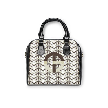 TONY G Shoulder Handbag, adorned with the TG Logo Vintage #2 Monogram Pattern