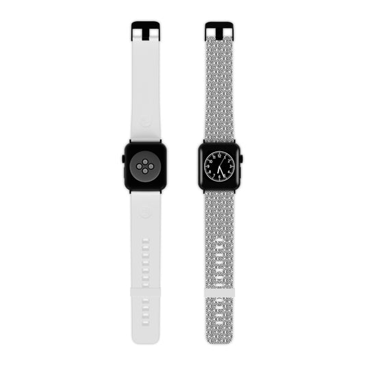 TONY G Watch Band for Apple Watch, featuring the TG Logo Outline Monogram Pattern