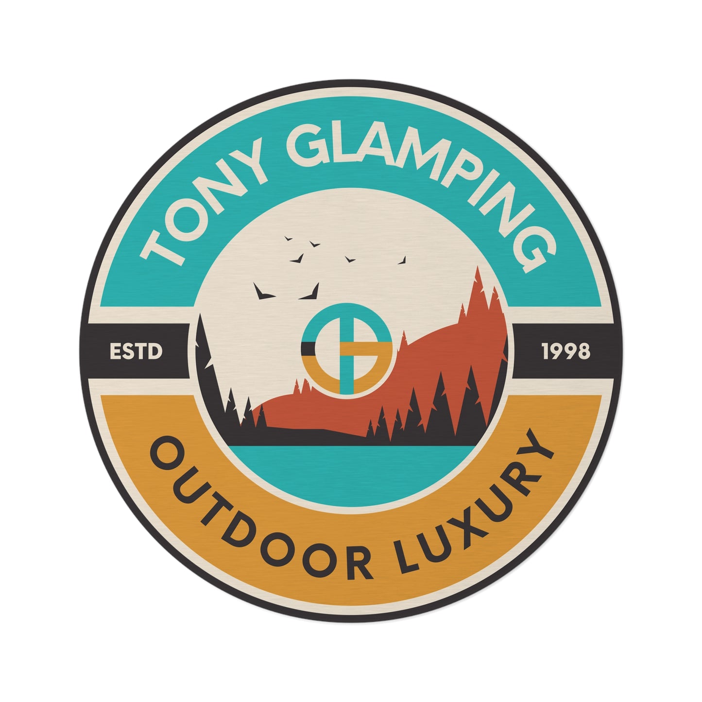 TONY Glamping Round Rug, featuring the TONY Glamping design