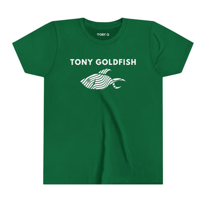 TONY Goldfish Youth Short Sleeve Tee, featuring the TONY Goldfish designs