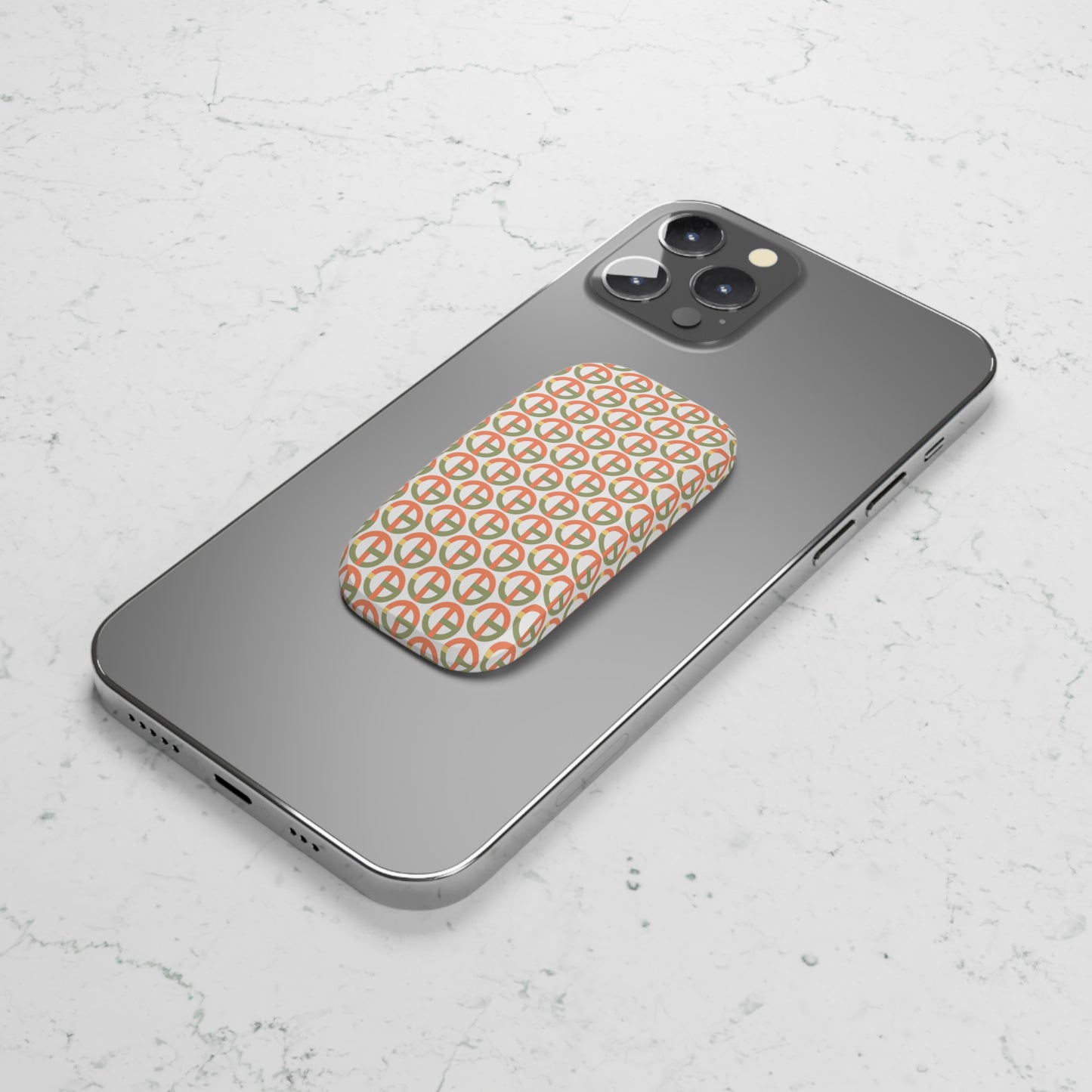 TONY G Phone Click-On Grip, adorned with the TG Logo Vintage #1 Monogram Pattern