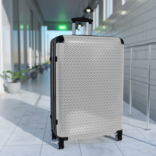 TONY G Suitcase, featuring the TG Logo Outline Monogram Pattern