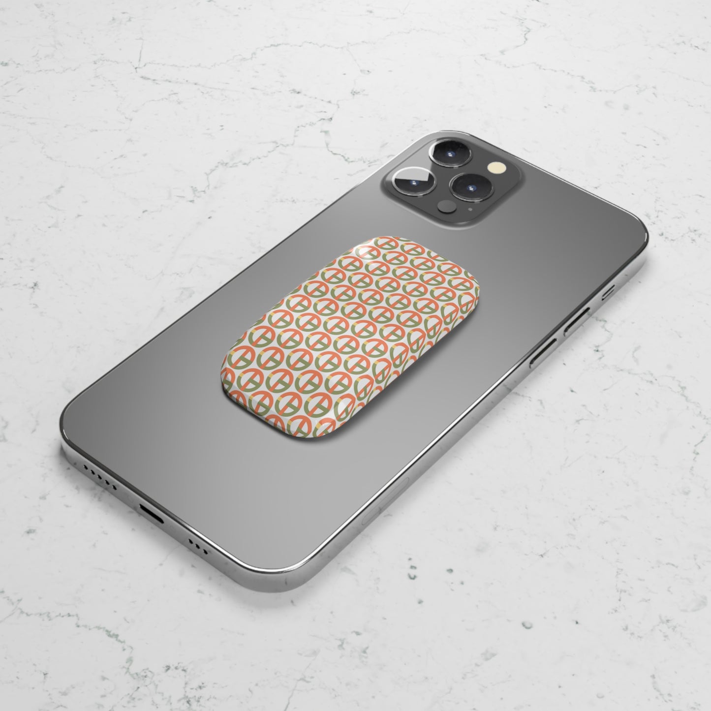 TONY G Phone Click-On Grip, adorned with the TG Logo Vintage #1 Monogram Pattern