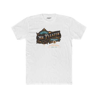 Mr. Pleater By TONY G Men's Cotton Crew Tee, featuring the Mr. Pleater Handcrafted Pleater Board 2 design