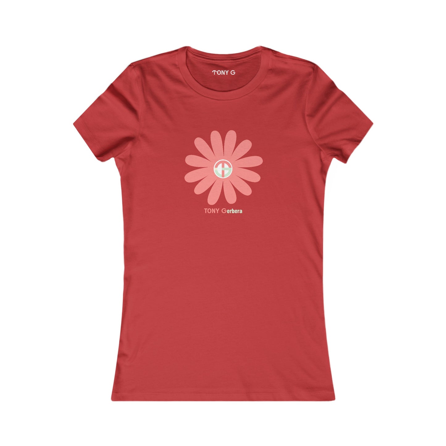 TONY Gerbera(#4 of 12) Women's Favorite Tee, adorned with the TONY Gerbera #4 design