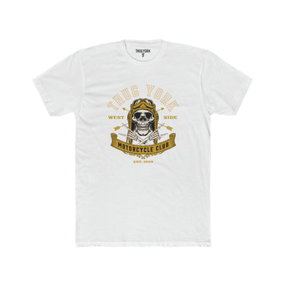 THUG YORK By TONY G Men's Cotton Crew Tee, featuring the Motorcycle Club design