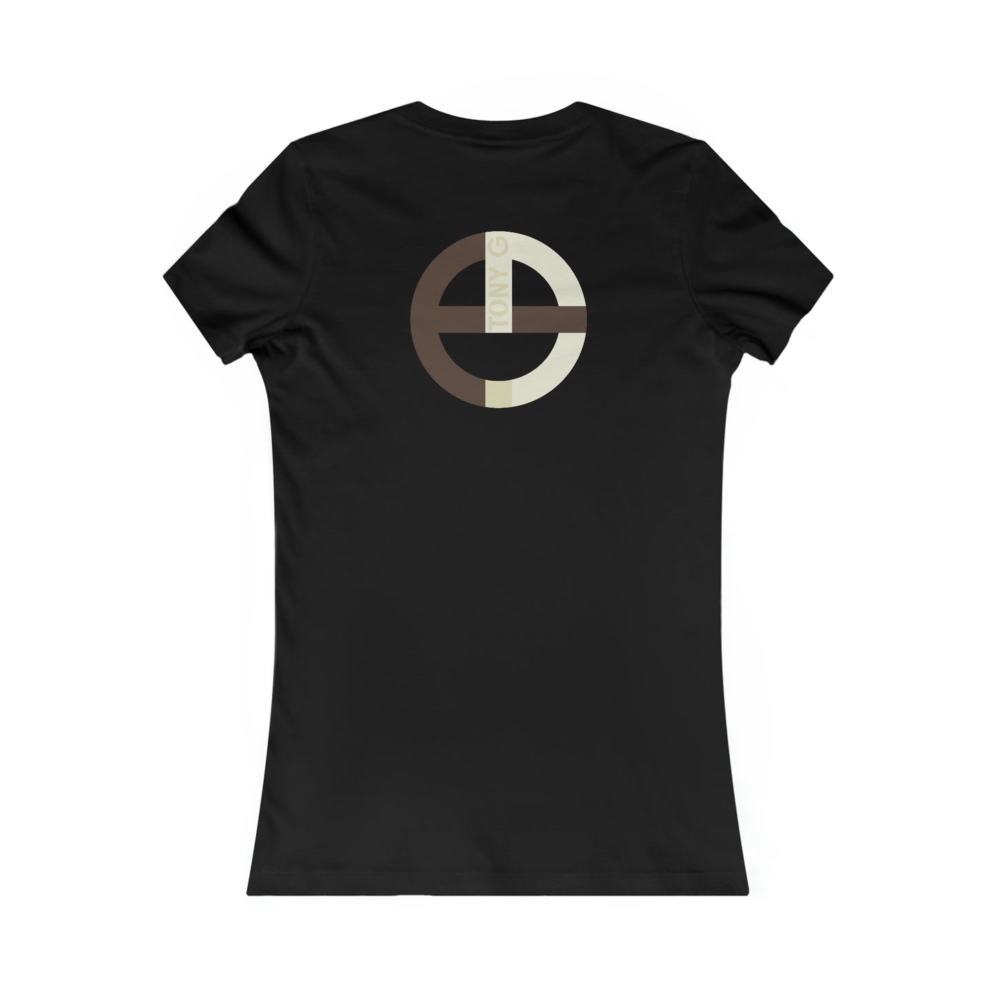 TONY G Women's Favorite Tee, adorned with the TG Logo Vintage #2 Monogram