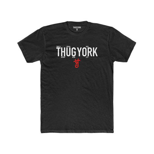 THUG YORK By TONY G Men's Cotton Crew Tee, featuring the THUG YORK Logo