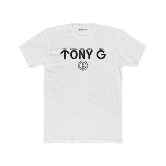 TONY G Men's Cotton Crew Tee, featuring the TONY G Logo & TG Logo Outline