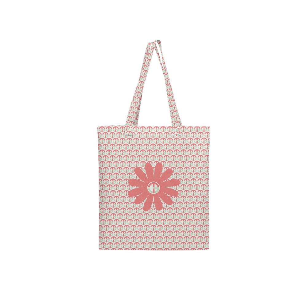 TONY G, TG Logo #4 Monogram Pattern, Large City Tote Bag with an inside pocket.