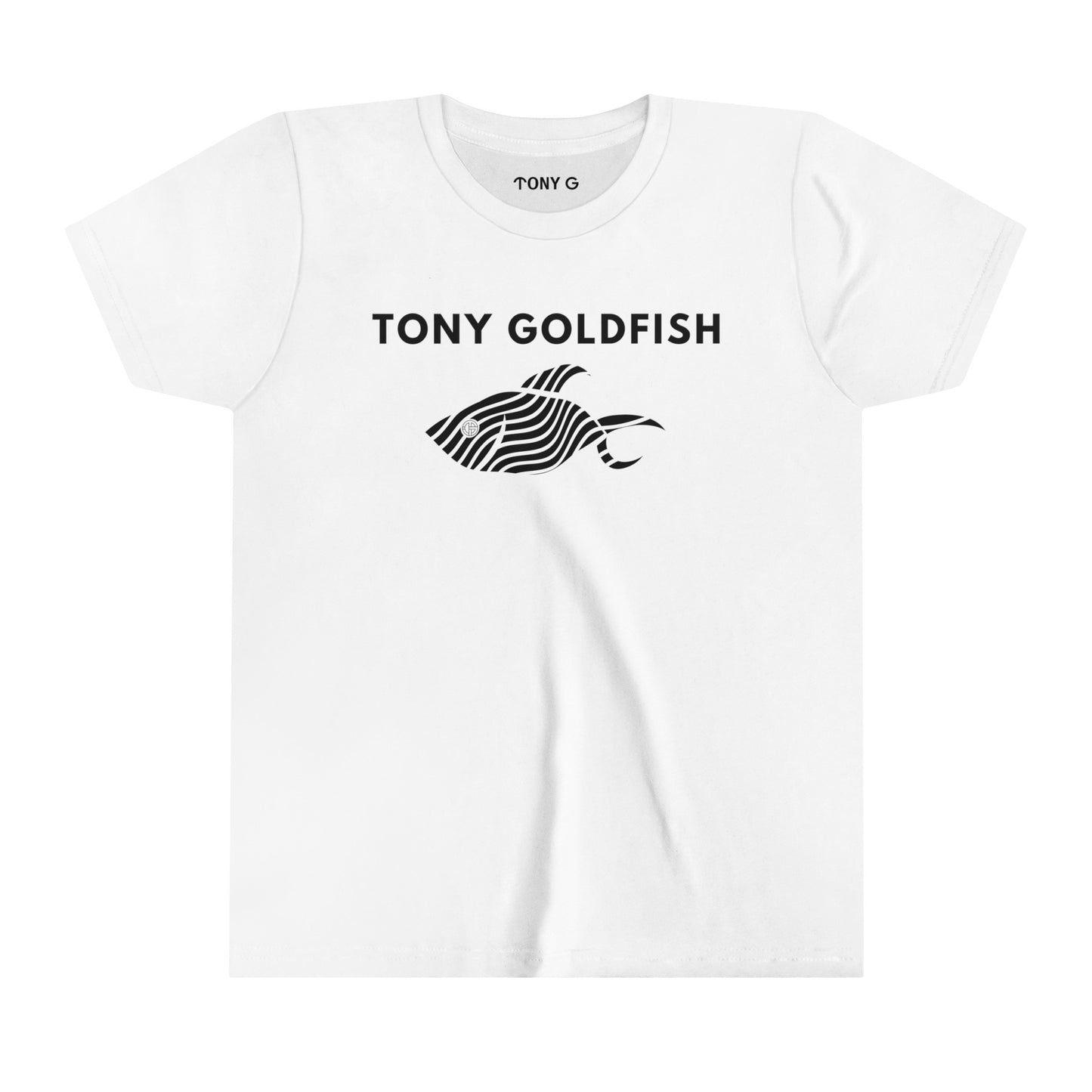 TONY Goldfish Youth Short Sleeve Tee, featuring the TONY Goldfish designs