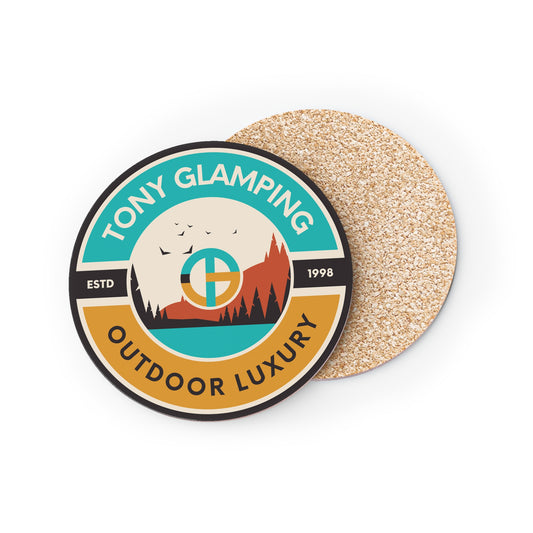 TONY Glamping Coasters, featuring the TONY Glamping design