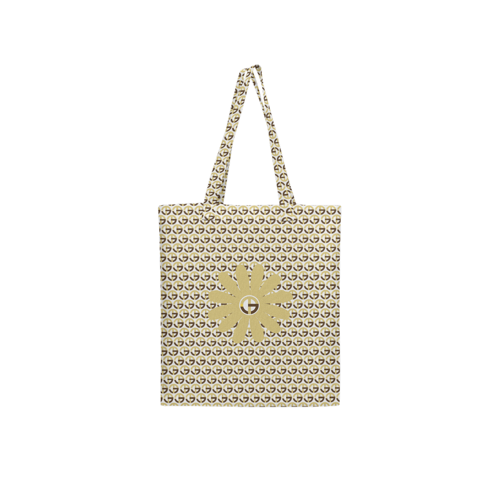 TONY G, TG Logo #9 Monogram Pattern, Large City Tote Bag with an inside pocket.