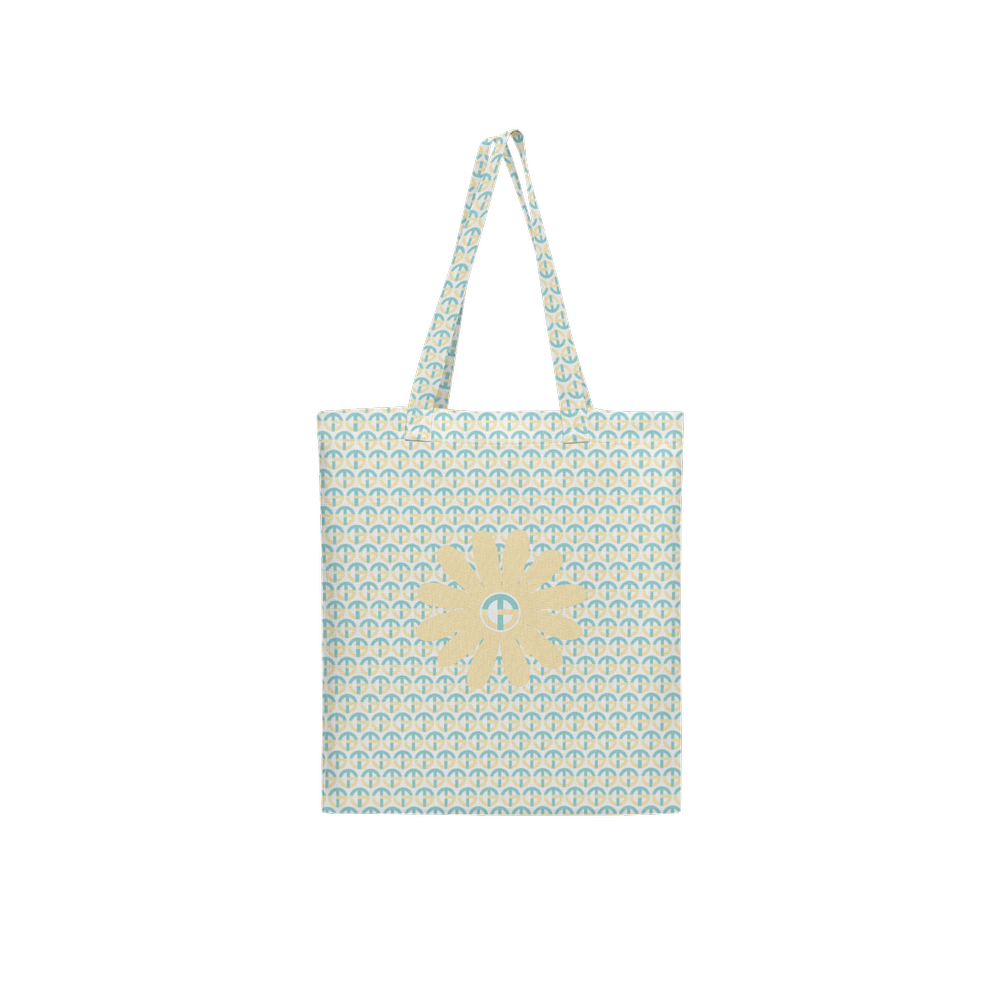 TONY G, TG Logo #3 Monogram Pattern, Large City Tote Bag with an inside pocket.