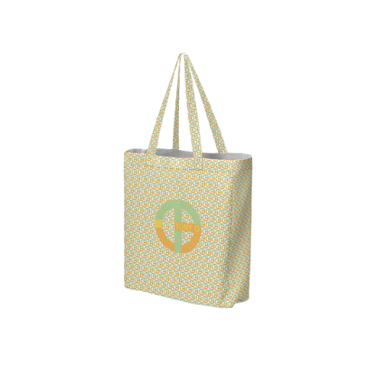 TONY G, TG Logo #8 Monogram Pattern, Large City Tote Bag with an inside pocket.