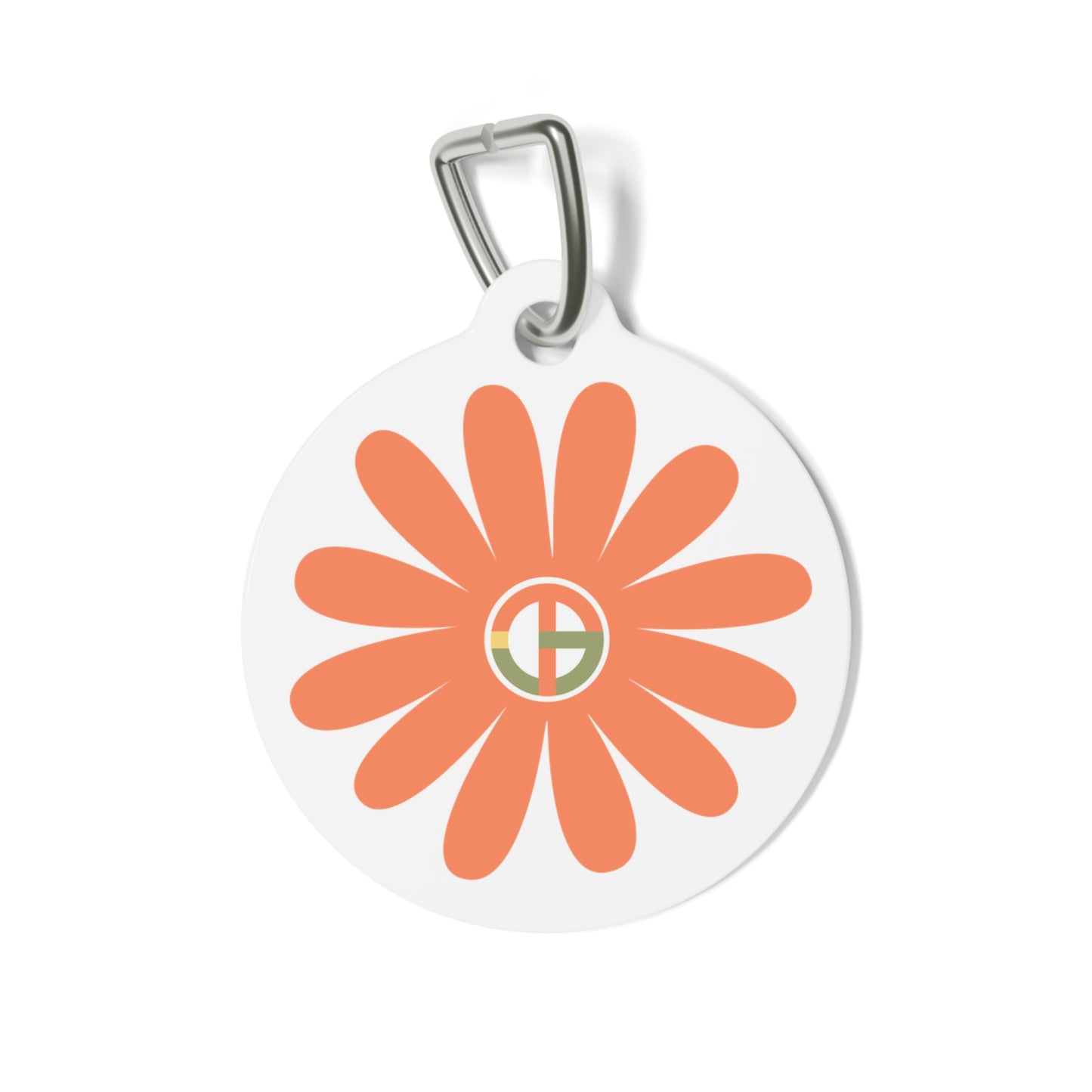 TONY G Pet Tag, featuring TONY Gerbera #1 and TG Logo #1 Monogram