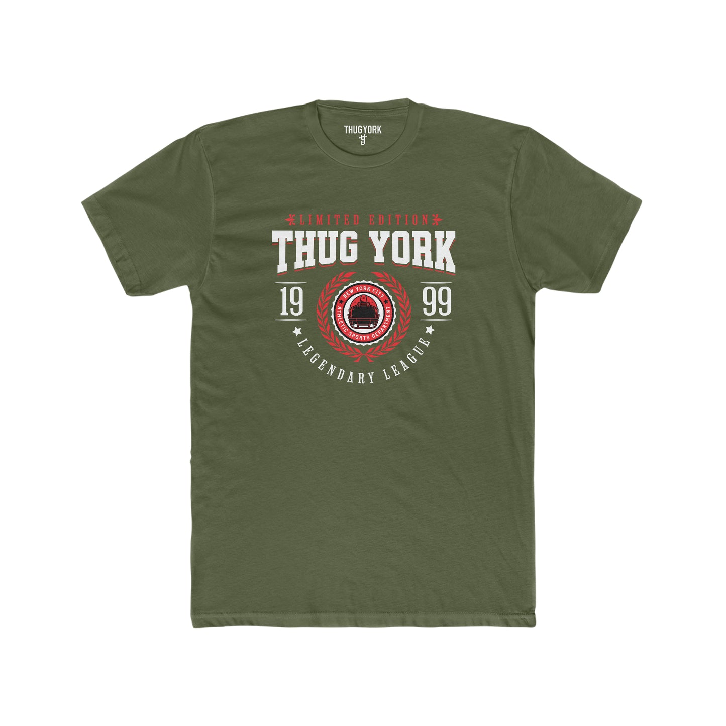 THUG YORK By TONY G Men's Cotton Crew Tee, featuring the Legendary League design