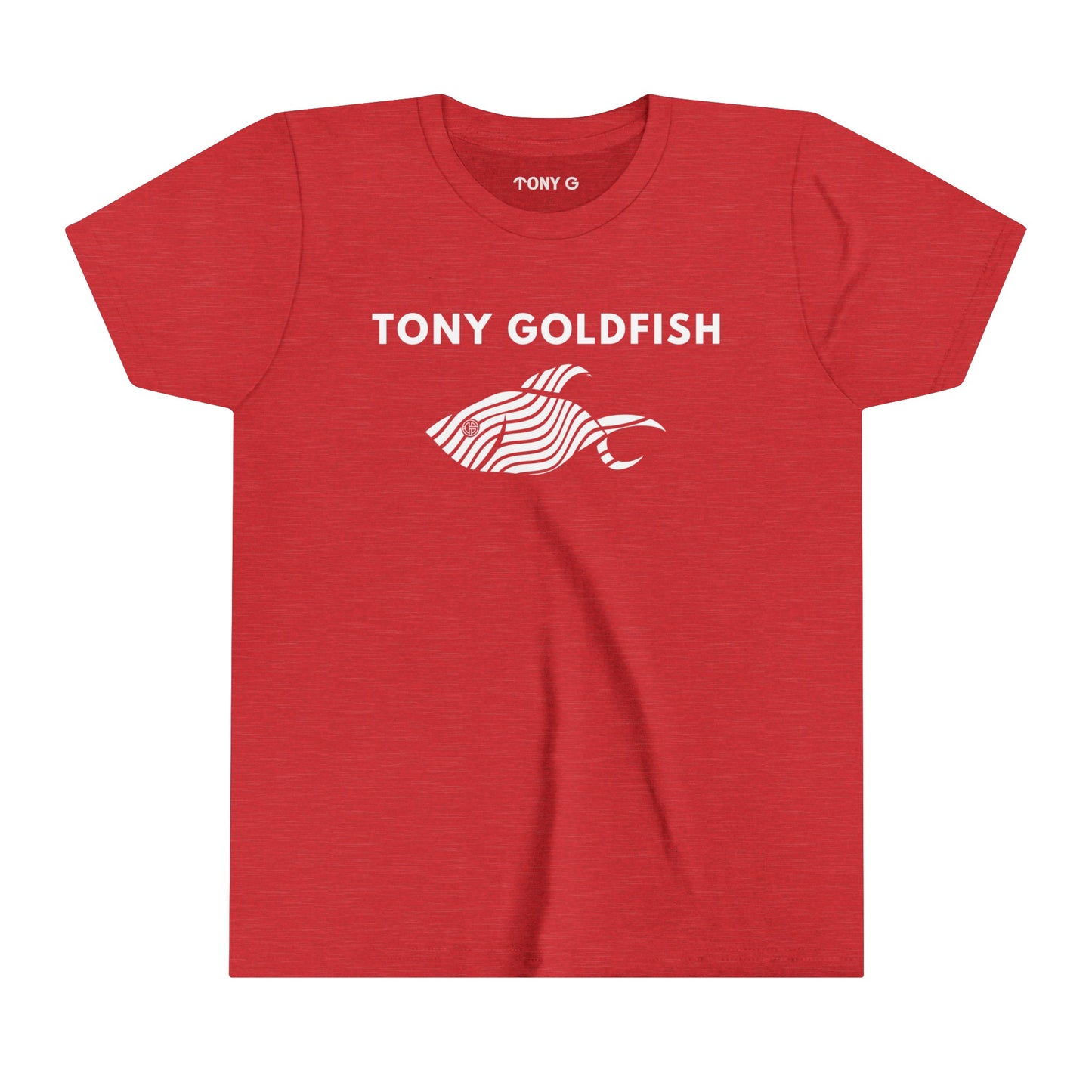 TONY Goldfish Youth Short Sleeve Tee, featuring the TONY Goldfish designs