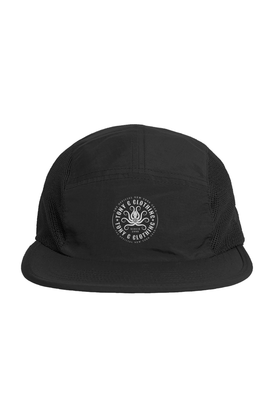 TONY G five panel cap, featuring the TG Logo Outli