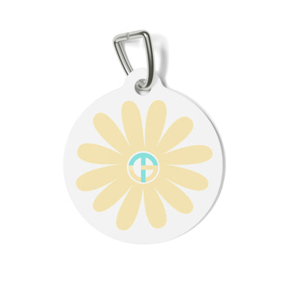 TONY G Pet Tag, featuring TONY Gerbera #3 and TG Logo #3 Monogram