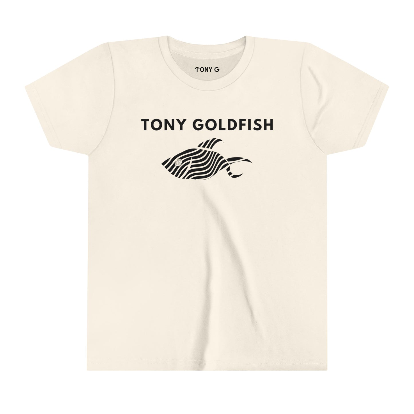 TONY Goldfish Youth Short Sleeve Tee, featuring the TONY Goldfish designs