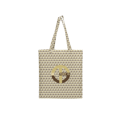 TONY G, TG Logo #9 Monogram Pattern, Large City Tote Bag with an inside pocket.