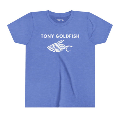 TONY Goldfish Youth Short Sleeve Tee, featuring the TONY Goldfish designs