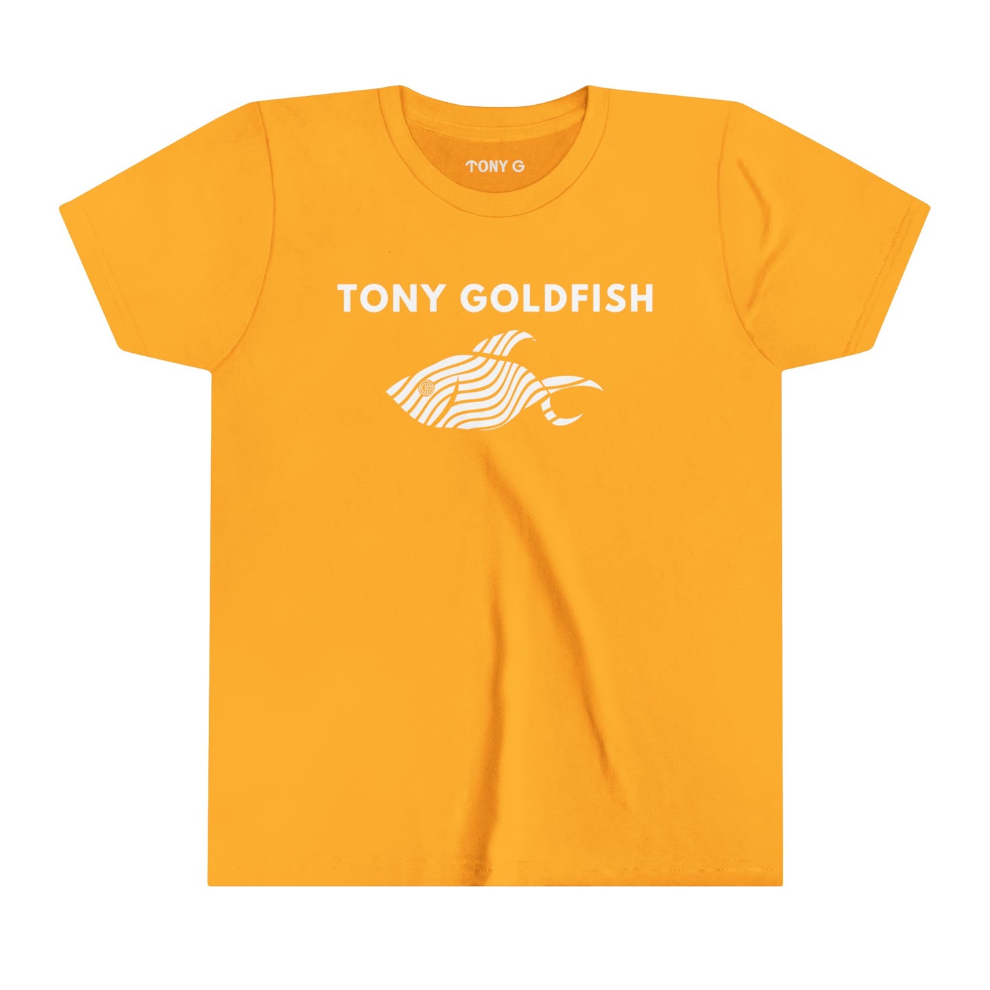 TONY Goldfish Youth Short Sleeve Tee, featuring the TONY Goldfish designs