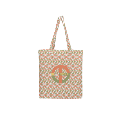 TONY G, TG Logo #1 Monogram Pattern, Large City Tote Bag with an inside pocket.