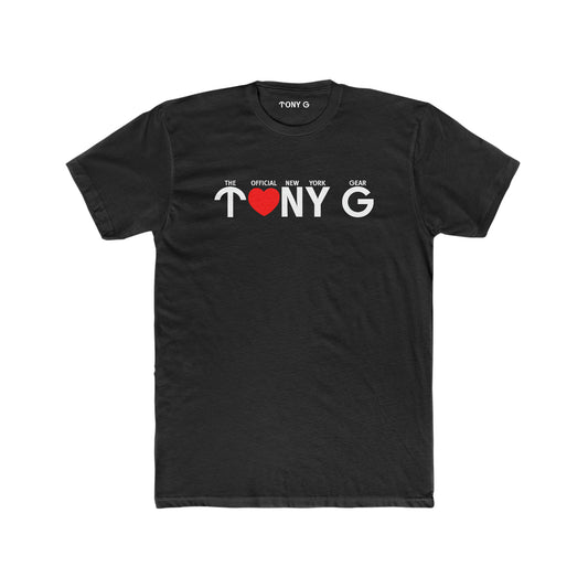 TONY G Men's Cotton Crew Tee, featuring the TONY G Heart design