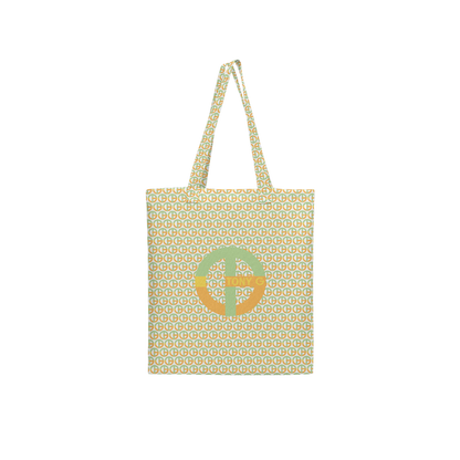 TONY G, TG Logo #8 Monogram Pattern, Large City Tote Bag with an inside pocket.