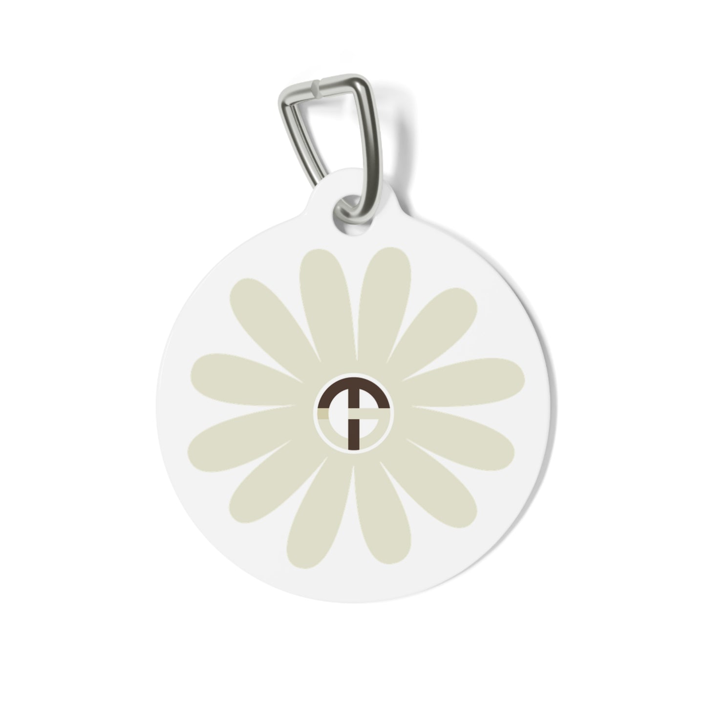 TONY G Pet Tag, featuring TONY Gerbera #2 and TG Logo #2 Monogram