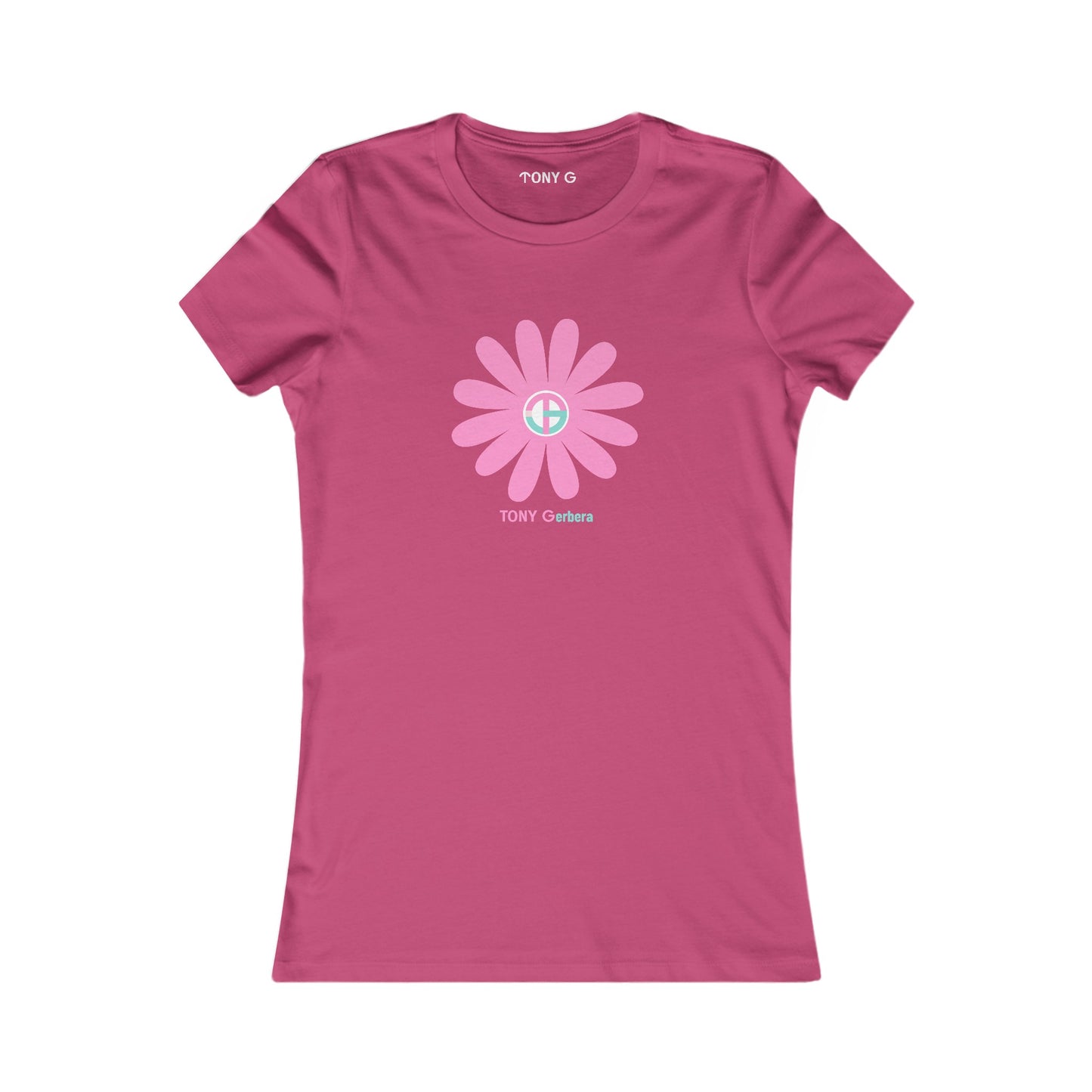 TONY Gerbera(#10 of 12) Women's Favorite Tee, adorned with the TONY Gerbera #10 design