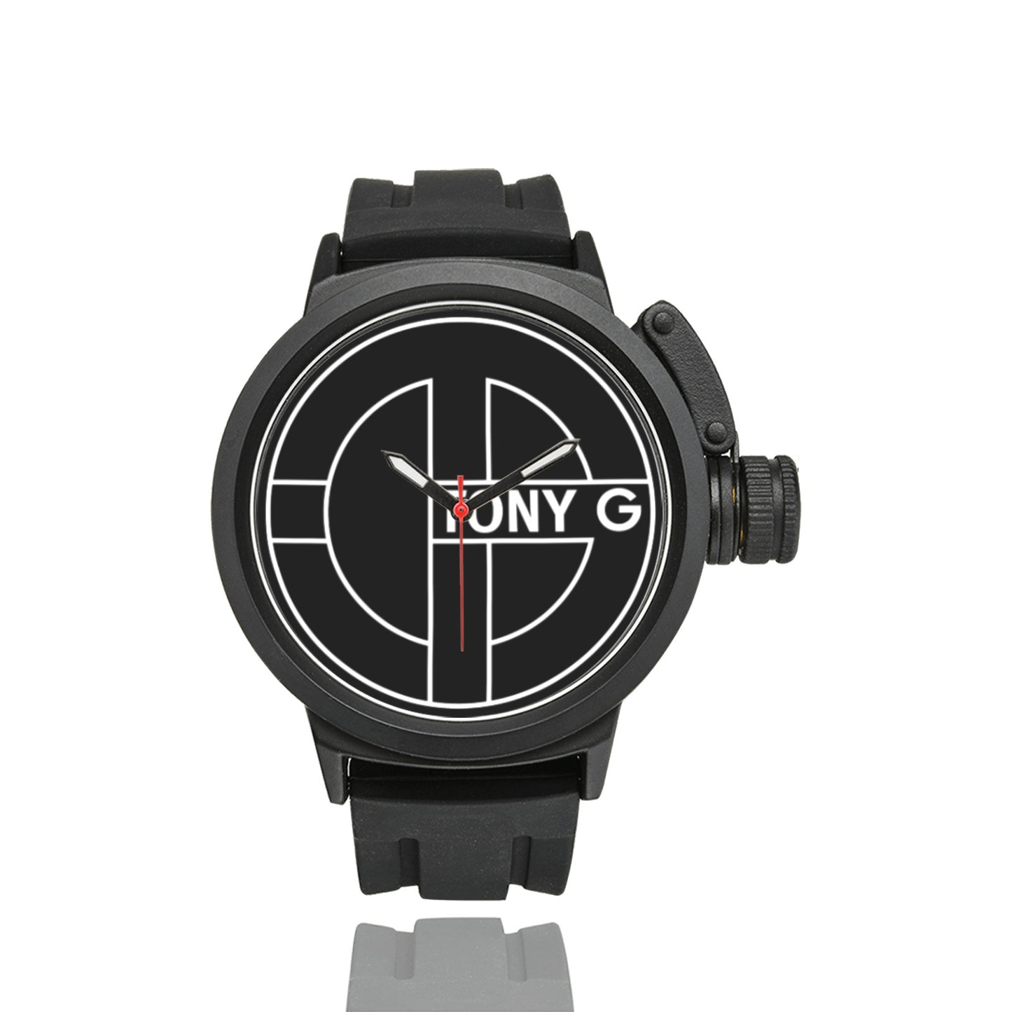 TONY G Men's Sports Watch, Featuring the TG Logo Outline