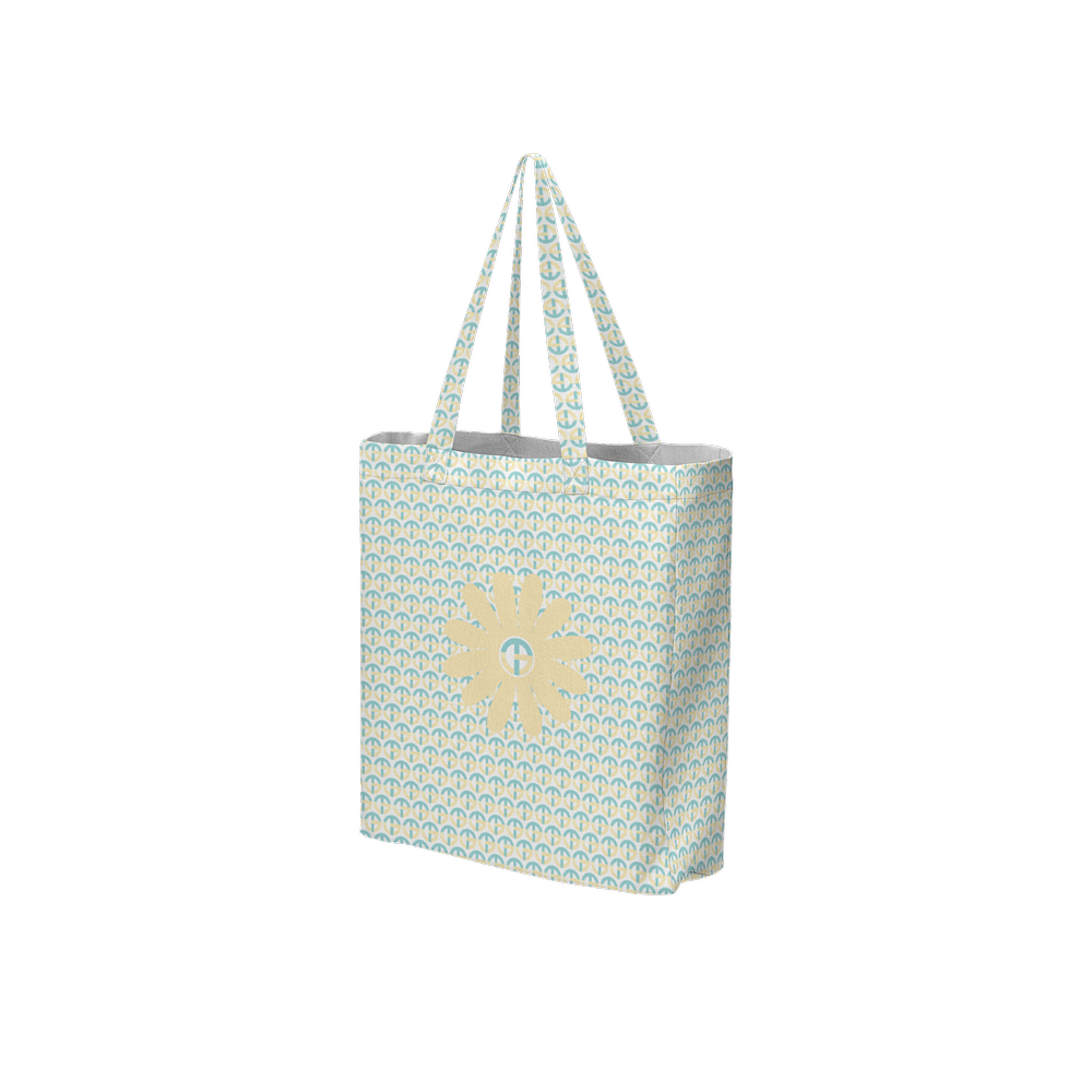 TONY G, TG Logo #3 Monogram Pattern, Large City Tote Bag with an inside pocket.