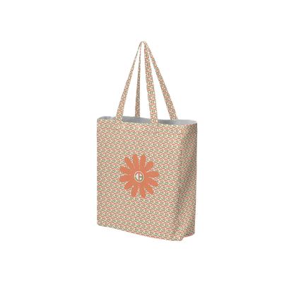 TONY G, TG Logo #1 Monogram Pattern, Large City Tote Bag with an inside pocket.