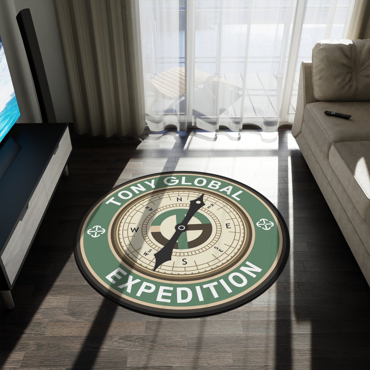 TONY Global Round Rug, featuring the TONY Global design