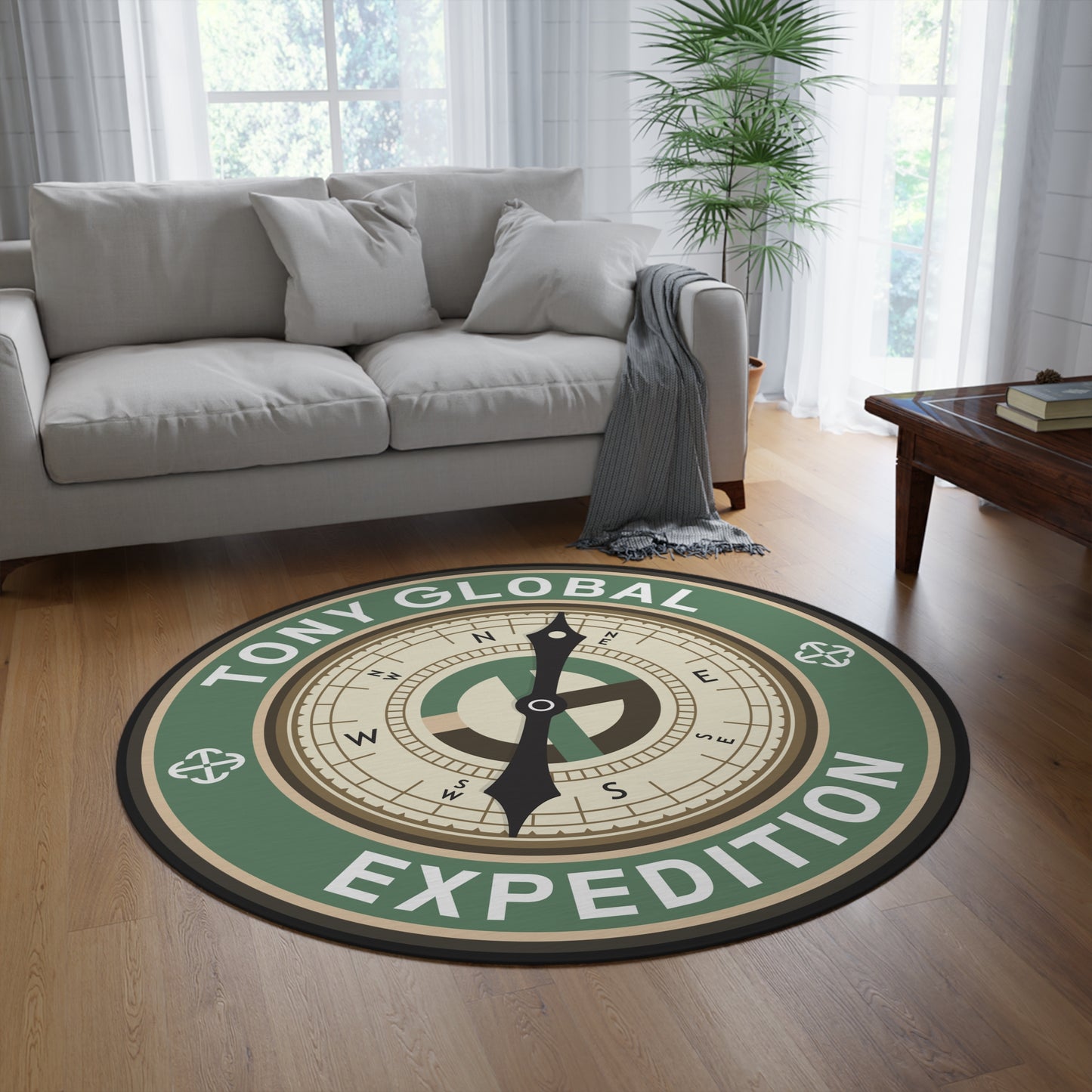 TONY Global Round Rug, featuring the TONY Global design