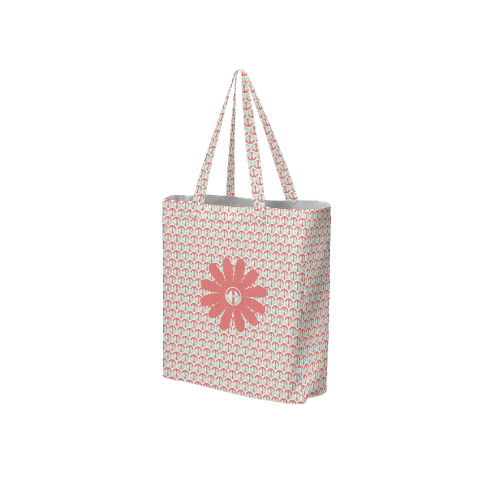 TONY G, TG Logo #4 Monogram Pattern, Large City Tote Bag with an inside pocket.