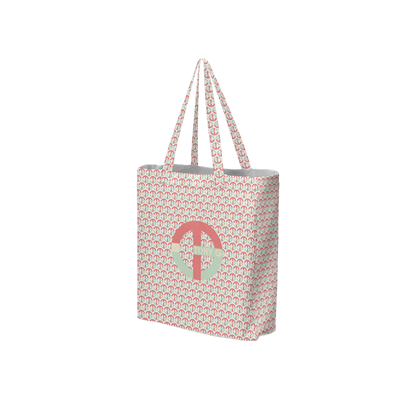 TONY G, TG Logo #4 Monogram Pattern, Large City Tote Bag with an inside pocket.