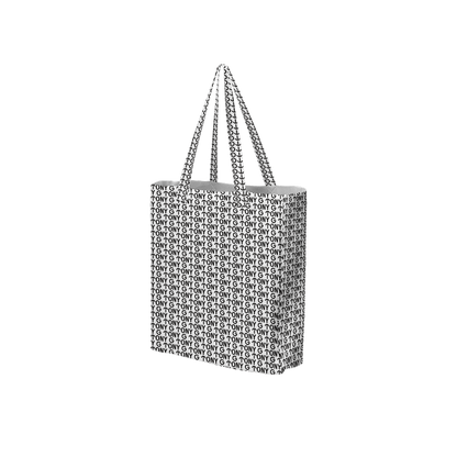 TONY G, T&G repeat pattern, Large City Tote Bag with an inside pocket.