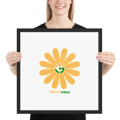 TONY Gerbera #5 Framed Poster Wall Art