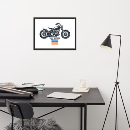 TONY Garage Framed Poster Wall Art