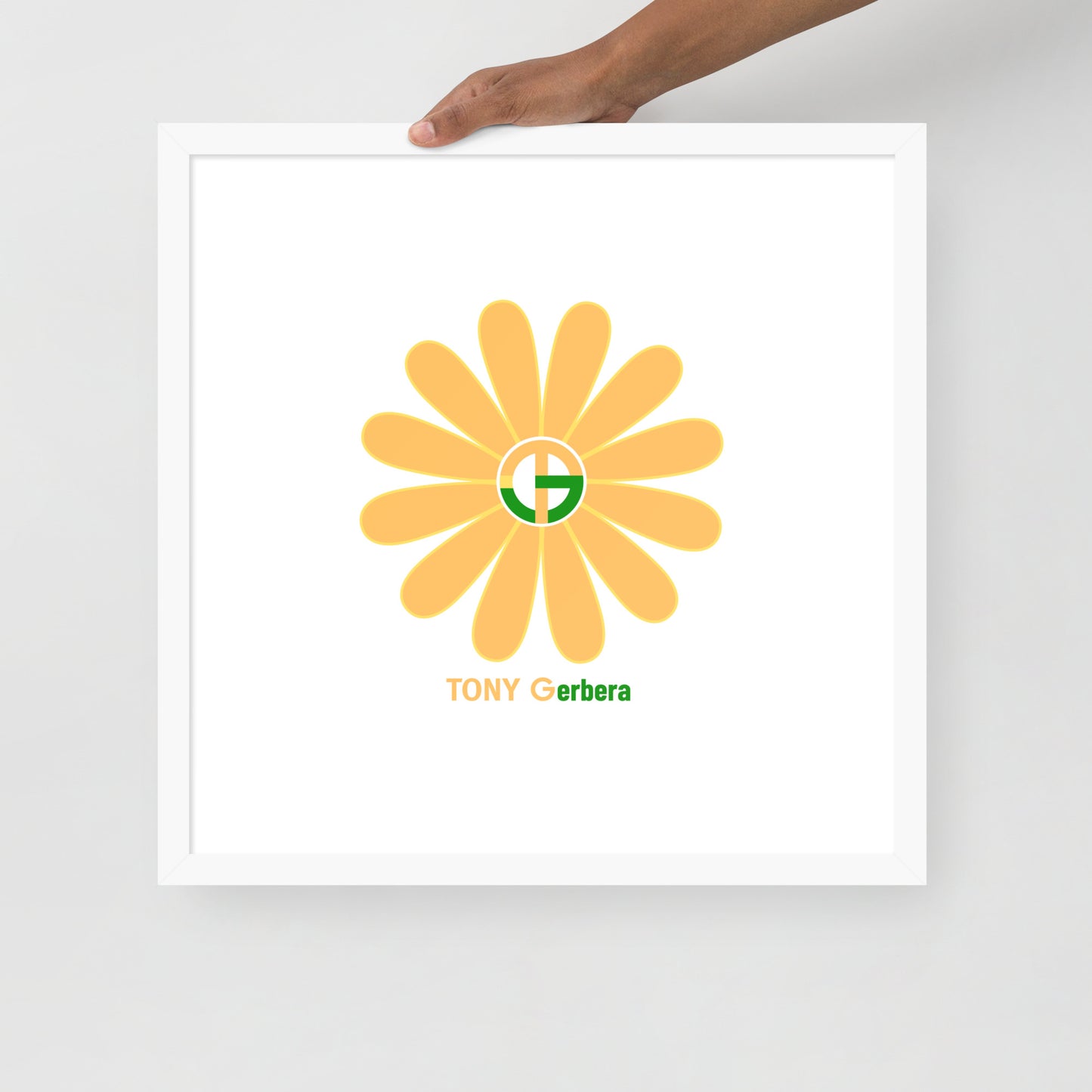 TONY Gerbera #5 Framed Poster Wall Art